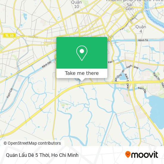 Quán Lẩu Dê 5 Thời map