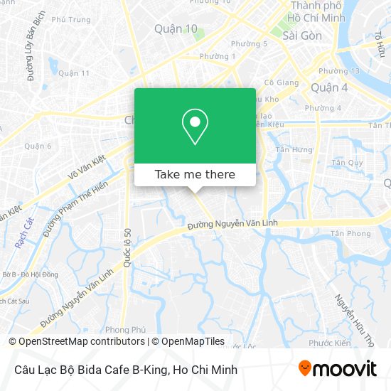 Câu Lạc Bộ Bida Cafe B-King map