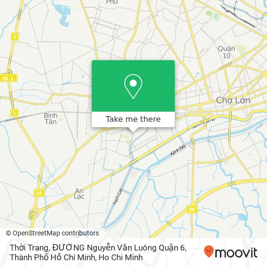 Thời Trang, ĐƯỜNG Nguyễn Văn Luông Quận 6, Thành Phố Hồ Chí Minh map