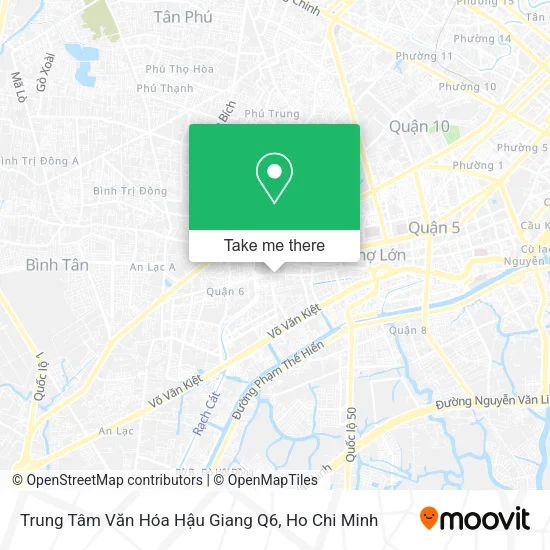 Trung Tâm Văn Hóa Hậu Giang Q6 map