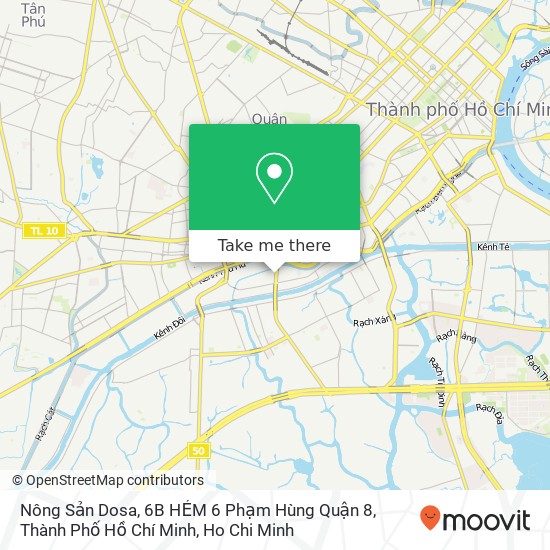 Nông Sản Dosa, 6B HẺM 6 Phạm Hùng Quận 8, Thành Phố Hồ Chí Minh map