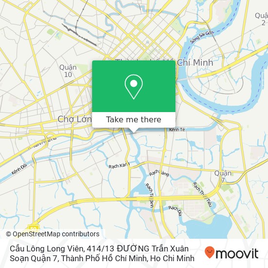 Cầu Lông Long Viên, 414 / 13 ĐƯỜNG Trần Xuân Soạn Quận 7, Thành Phố Hồ Chí Minh map