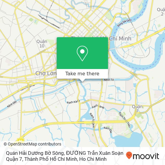 Quán Hải Dương Bờ Sông, ĐƯỜNG Trần Xuân Soạn Quận 7, Thành Phố Hồ Chí Minh map
