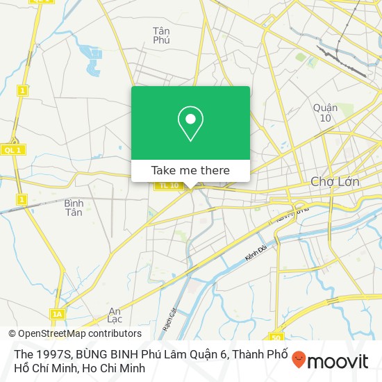 The 1997S, BÙNG BINH Phú Lâm Quận 6, Thành Phố Hồ Chí Minh map