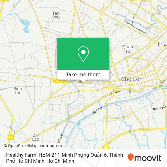 Healthy Farm, HẺM 211 Minh Phụng Quận 6, Thành Phố Hồ Chí Minh map