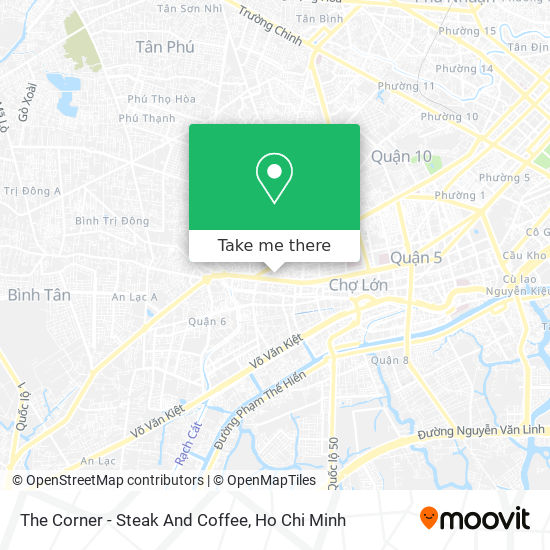 The Corner - Steak And Coffee map