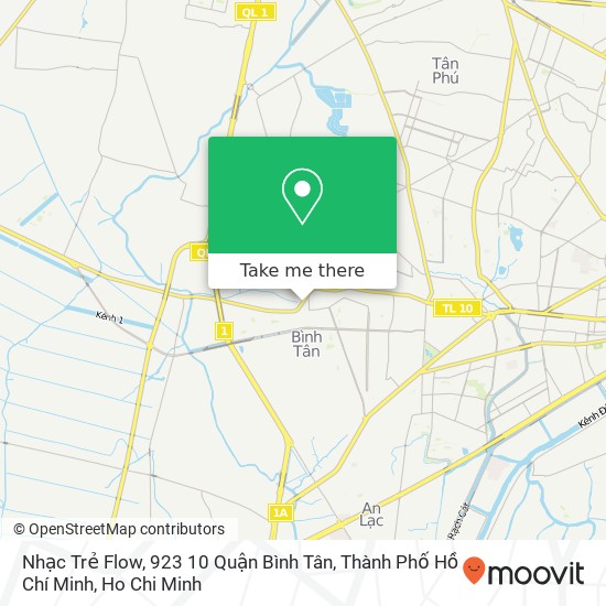 Nhạc Trẻ Flow, 923 10 Quận Bình Tân, Thành Phố Hồ Chí Minh map