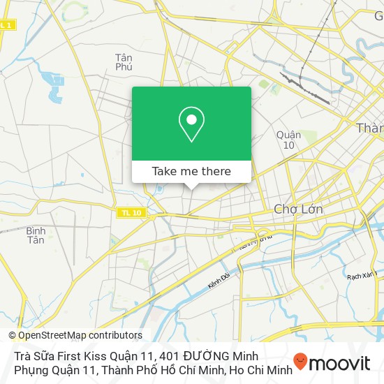 Trà Sữa First Kiss Quận 11, 401 ĐƯỜNG Minh Phụng Quận 11, Thành Phố Hồ Chí Minh map