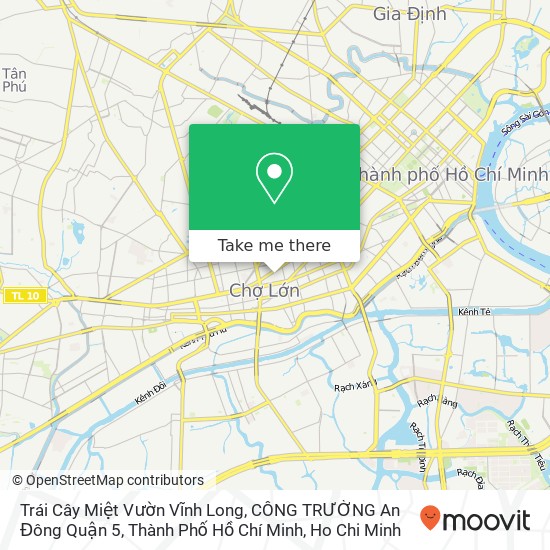 Trái Cây Miệt Vườn Vĩnh Long, CÔNG TRƯỜNG An Đông Quận 5, Thành Phố Hồ Chí Minh map