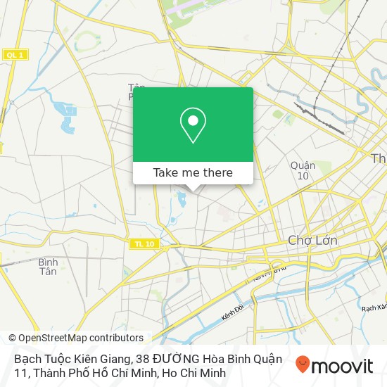 Bạch Tuộc Kiên Giang, 38 ĐƯỜNG Hòa Bình Quận 11, Thành Phố Hồ Chí Minh map