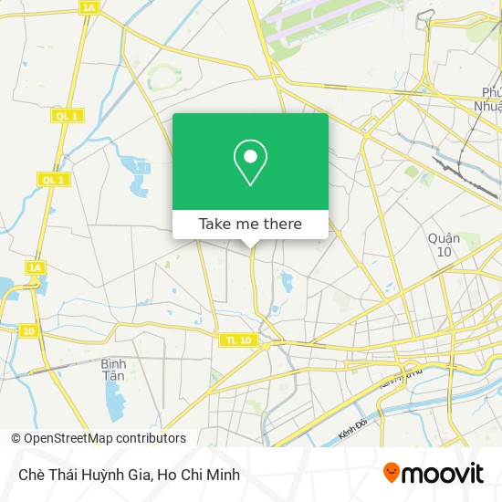 Chè Thái Huỳnh Gia map