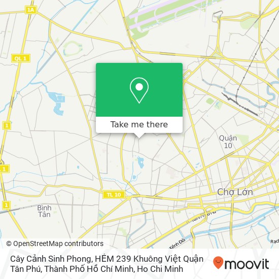 Cây Cảnh Sinh Phong, HẺM 239 Khuông Việt Quận Tân Phú, Thành Phố Hồ Chí Minh map