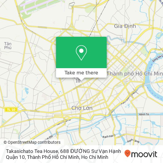 Takasichato Tea House, 688 ĐƯỜNG Sư Vạn Hạnh Quận 10, Thành Phố Hồ Chí Minh map