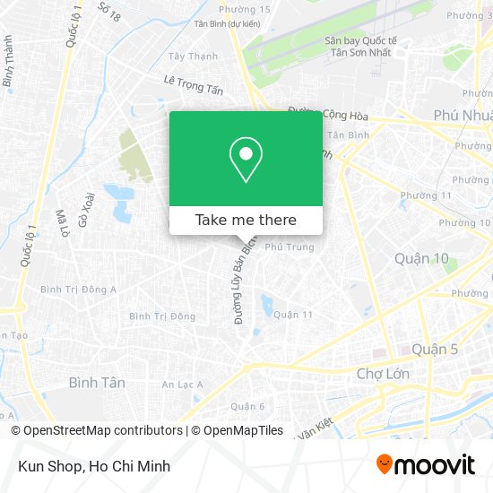 Kun Shop map