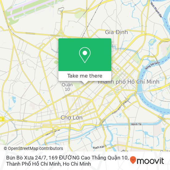 Bún Bò Xưa 24 / 7, 169 ĐƯỜNG Cao Thắng Quận 10, Thành Phố Hồ Chí Minh map