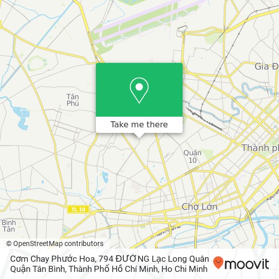 Cơm Chay Phước Hoa, 794 ĐƯỜNG Lạc Long Quân Quận Tân Bình, Thành Phố Hồ Chí Minh map
