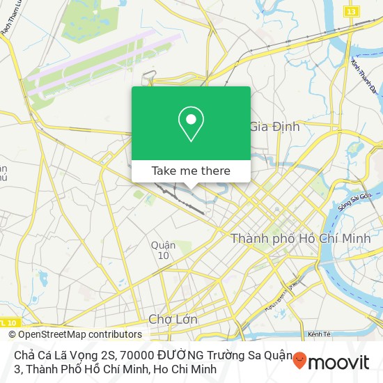 Chả Cá Lã Vọng 2S, 70000 ĐƯỜNG Trường Sa Quận 3, Thành Phố Hồ Chí Minh map