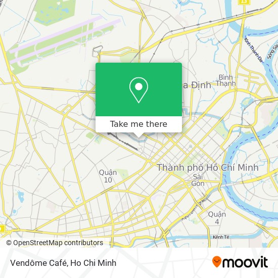 Vendôme Café map