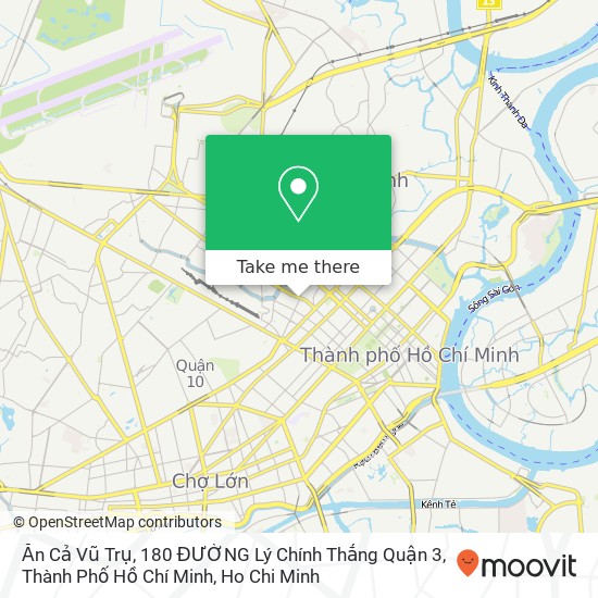 Ăn Cả Vũ Trụ, 180 ĐƯỜNG Lý Chính Thắng Quận 3, Thành Phố Hồ Chí Minh map