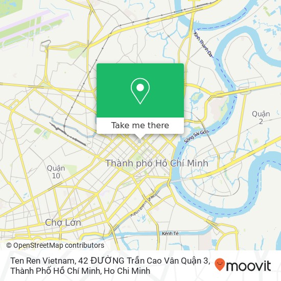 Ten Ren Vietnam, 42 ĐƯỜNG Trần Cao Vân Quận 3, Thành Phố Hồ Chí Minh map