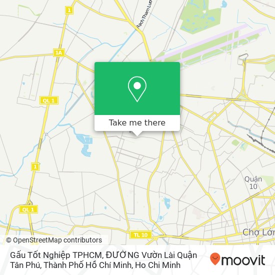 Gấu Tốt Nghiệp TPHCM, ĐƯỜNG Vườn Lài Quận Tân Phú, Thành Phố Hồ Chí Minh map