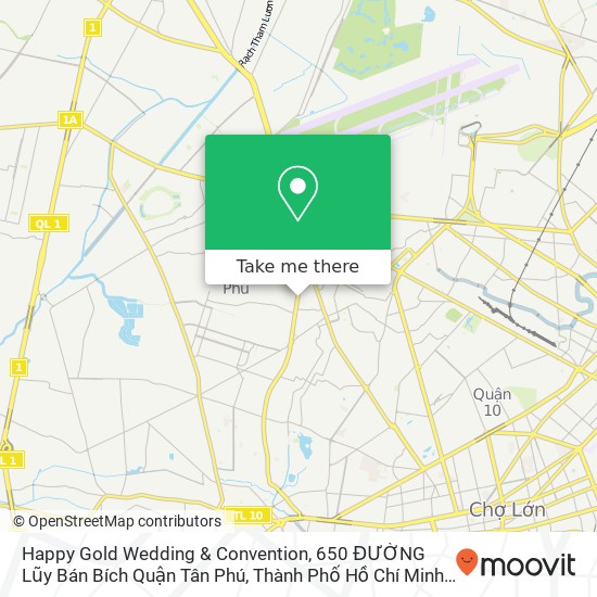 Happy Gold Wedding & Convention, 650 ĐƯỜNG Lũy Bán Bích Quận Tân Phú, Thành Phố Hồ Chí Minh map