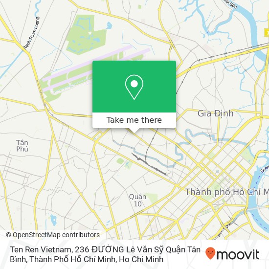 Ten Ren Vietnam, 236 ĐƯỜNG Lê Văn Sỹ Quận Tân Bình, Thành Phố Hồ Chí Minh map