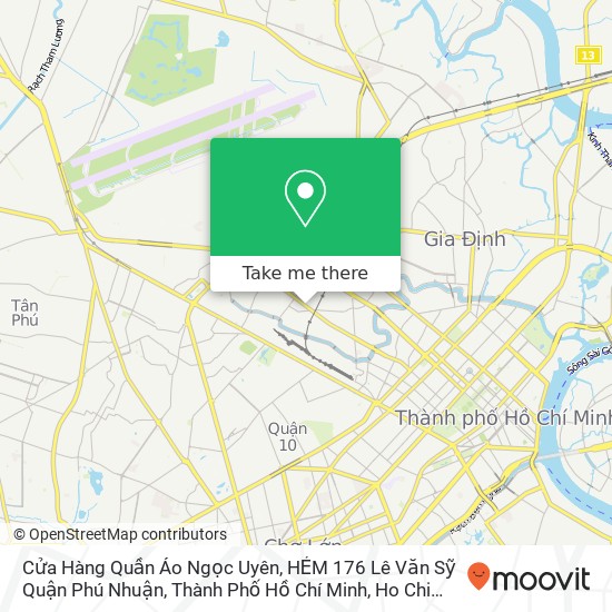 Cửa Hàng Quần Áo Ngọc Uyên, HẺM 176 Lê Văn Sỹ Quận Phú Nhuận, Thành Phố Hồ Chí Minh map