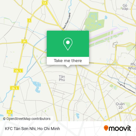 KFC Tân Sơn Nhì map