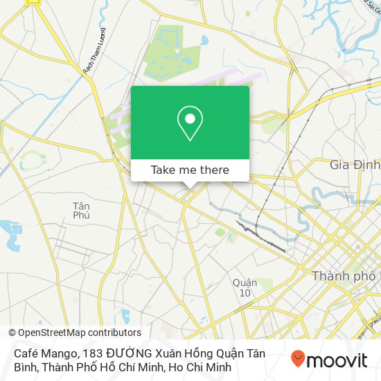 Café Mango, 183 ĐƯỜNG Xuân Hồng Quận Tân Bình, Thành Phố Hồ Chí Minh map