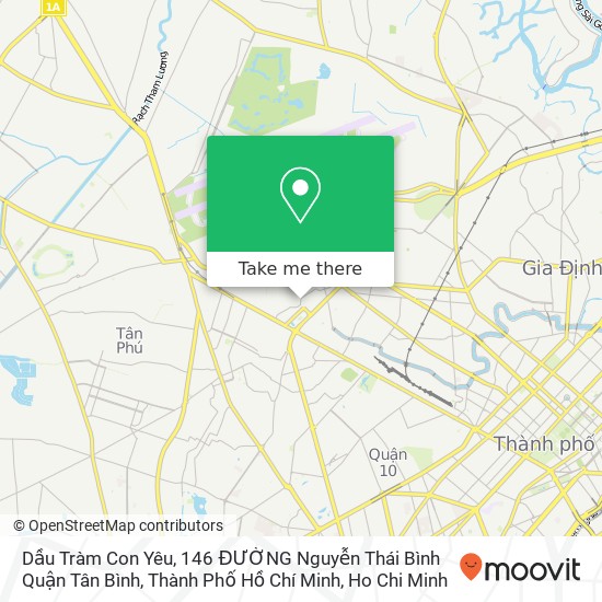 Dầu Tràm Con Yêu, 146 ĐƯỜNG Nguyễn Thái Bình Quận Tân Bình, Thành Phố Hồ Chí Minh map