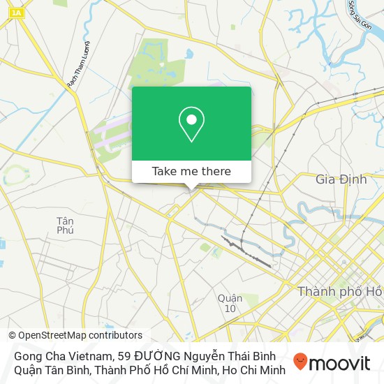 Gong Cha Vietnam, 59 ĐƯỜNG Nguyễn Thái Bình Quận Tân Bình, Thành Phố Hồ Chí Minh map