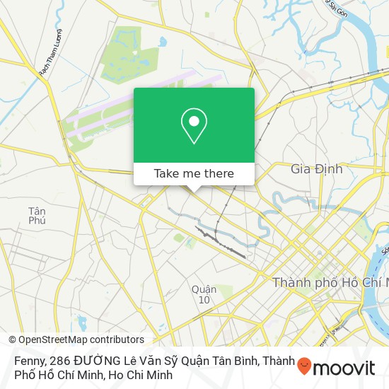 Fenny, 286 ĐƯỜNG Lê Văn Sỹ Quận Tân Bình, Thành Phố Hồ Chí Minh map