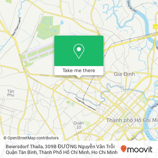 Beiersdorf Thaila, 309B ĐƯỜNG Nguyễn Văn Trỗi Quận Tân Bình, Thành Phố Hồ Chí Minh map