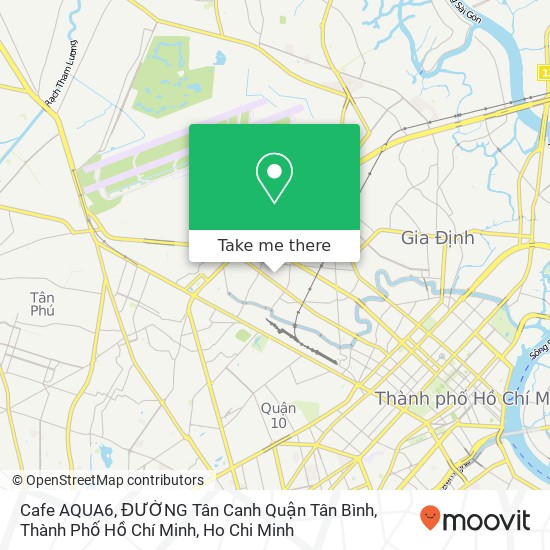 Cafe AQUA6, ĐƯỜNG Tân Canh Quận Tân Bình, Thành Phố Hồ Chí Minh map