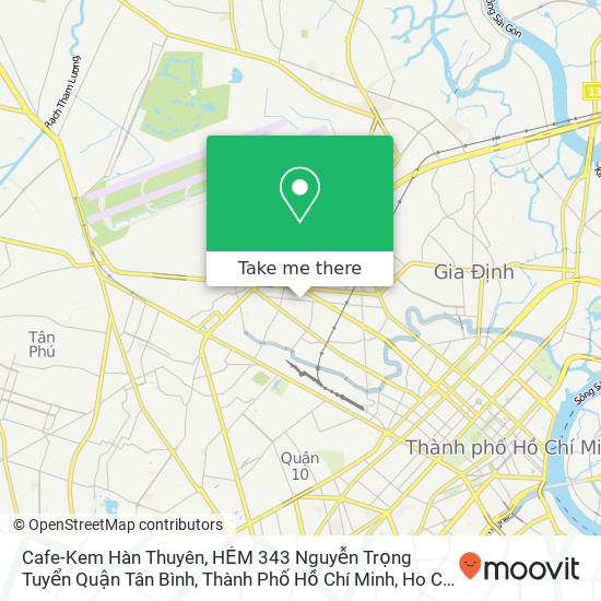 Cafe-Kem Hàn Thuyên, HẺM 343 Nguyễn Trọng Tuyển Quận Tân Bình, Thành Phố Hồ Chí Minh map