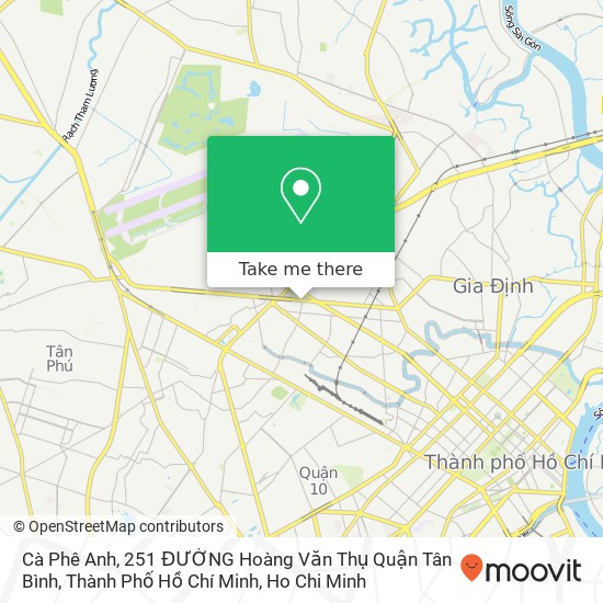 Cà Phê Anh, 251 ĐƯỜNG Hoàng Văn Thụ Quận Tân Bình, Thành Phố Hồ Chí Minh map