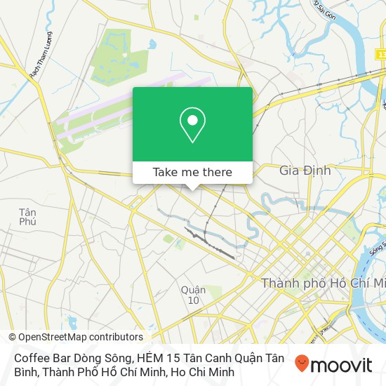 Coffee Bar Dòng Sông, HẺM 15 Tân Canh Quận Tân Bình, Thành Phố Hồ Chí Minh map
