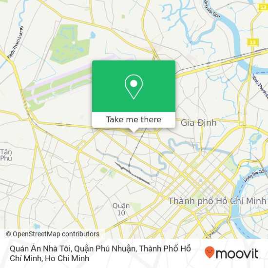 Quán Ăn Nhà Tôi, Quận Phú Nhuận, Thành Phố Hồ Chí Minh map