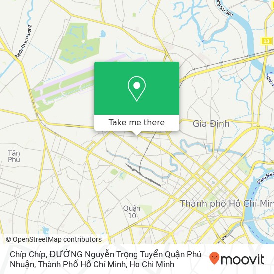 Chíp Chíp, ĐƯỜNG Nguyễn Trọng Tuyển Quận Phú Nhuận, Thành Phố Hồ Chí Minh map