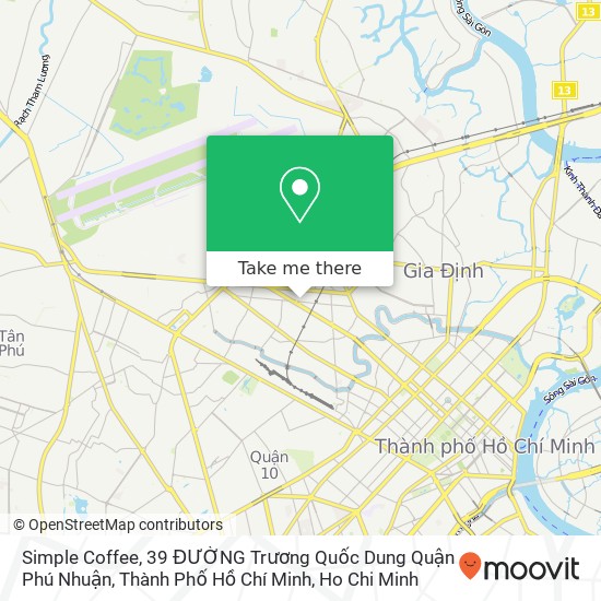 Simple Coffee, 39 ĐƯỜNG Trương Quốc Dung Quận Phú Nhuận, Thành Phố Hồ Chí Minh map