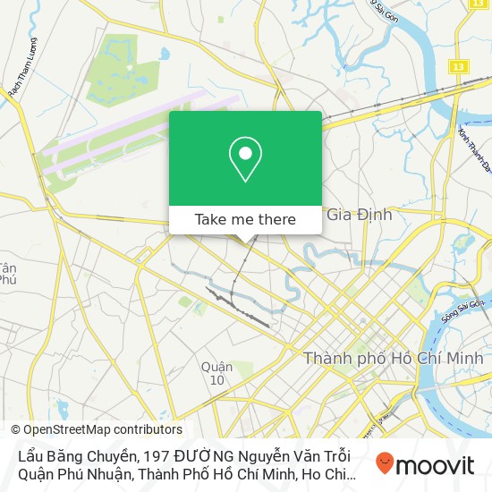 Lẩu Băng Chuyền, 197 ĐƯỜNG Nguyễn Văn Trỗi Quận Phú Nhuận, Thành Phố Hồ Chí Minh map