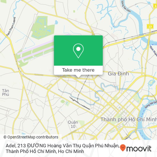 Adel, 213 ĐƯỜNG Hoàng Văn Thụ Quận Phú Nhuận, Thành Phố Hồ Chí Minh map