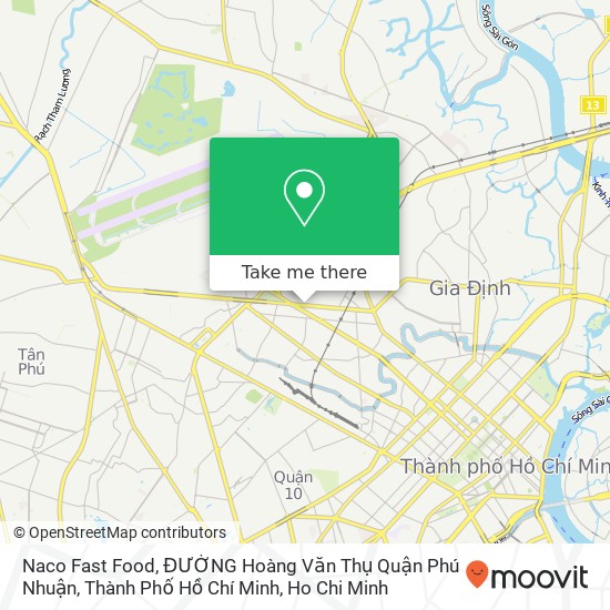Naco Fast Food, ĐƯỜNG Hoàng Văn Thụ Quận Phú Nhuận, Thành Phố Hồ Chí Minh map