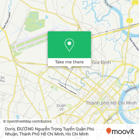 Doris, ĐƯỜNG Nguyễn Trọng Tuyển Quận Phú Nhuận, Thành Phố Hồ Chí Minh map