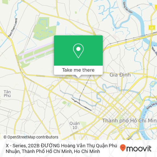 X - Series, 202B ĐƯỜNG Hoàng Văn Thụ Quận Phú Nhuận, Thành Phố Hồ Chí Minh map