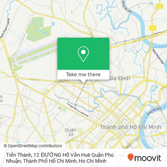 Tiến Thành, 12 ĐƯỜNG Hồ Văn Huê Quận Phú Nhuận, Thành Phố Hồ Chí Minh map