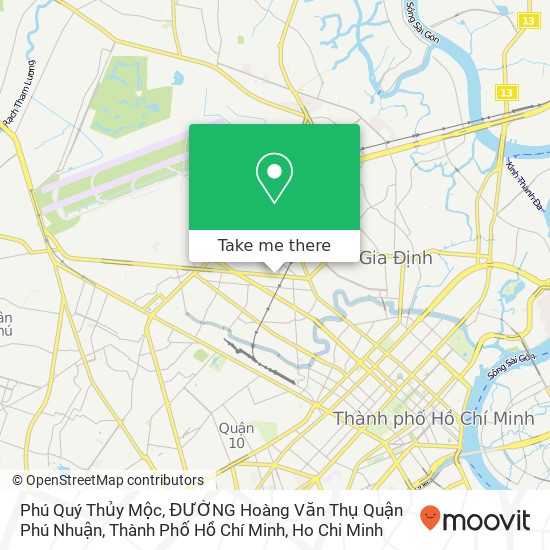 Phú Quý Thủy Mộc, ĐƯỜNG Hoàng Văn Thụ Quận Phú Nhuận, Thành Phố Hồ Chí Minh map