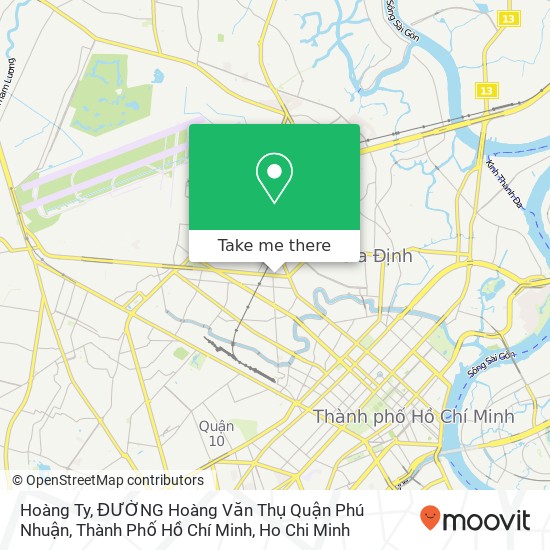 Hoàng Ty, ĐƯỜNG Hoàng Văn Thụ Quận Phú Nhuận, Thành Phố Hồ Chí Minh map