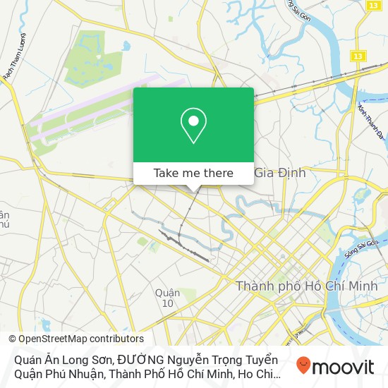 Quán Ăn Long Sơn, ĐƯỜNG Nguyễn Trọng Tuyển Quận Phú Nhuận, Thành Phố Hồ Chí Minh map